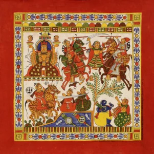 Phad painting- The art of story telling in modern days.